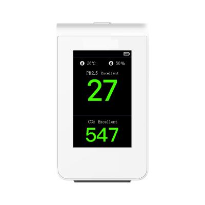 China Indoor Rise 4 in 1 Air Quality Detector PM2.5 Detector WiFi Temperature Humidity CO2 Monitor for sale