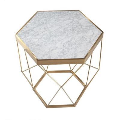 China Coffee table 2019 ZIHENG shipping and handling marble top dining table with stainless steel legs table base for sale