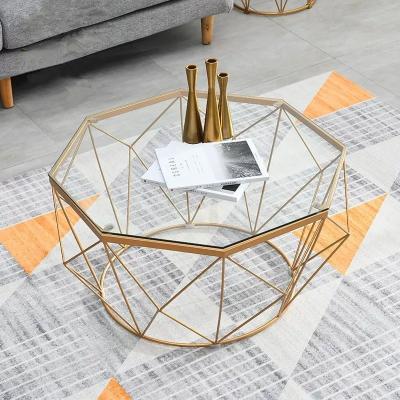 China 2021 new modern baroque style coffee table art deco decorative clear console table for sale