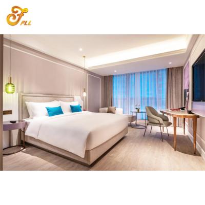 China Solid Wood Fulilai Hotel Project Case High Grade 5 Star King Hotel Bedroom Furniture For Sale for sale