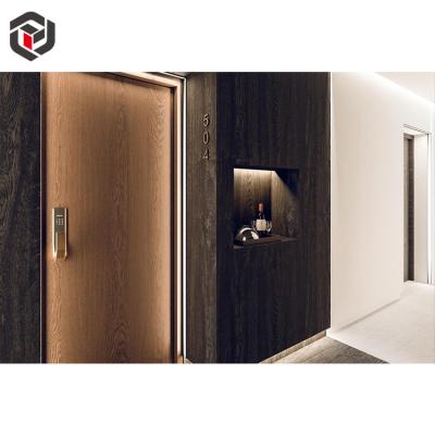 China Factory direct sales modern custom design latest hotel bedroom solid wood door for sale