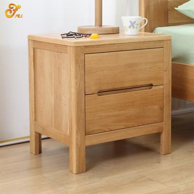 China Custom Modern Bedside Table Bedroom Furniture , Hotel Bedside Table Wood for sale