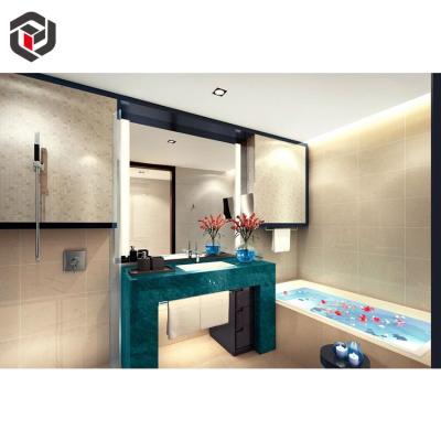 China Custom Professional Customized Luxurious 5 Star Hotel Bathroom Furniture For Poland for sale