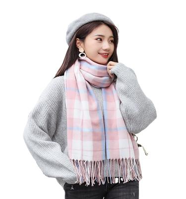 China OEM Fashion Women's Long Stole Knitting Cashmere Soft Feeling Color Soft Acrylic Simple Pattern For Ladies Woven Scarf for sale