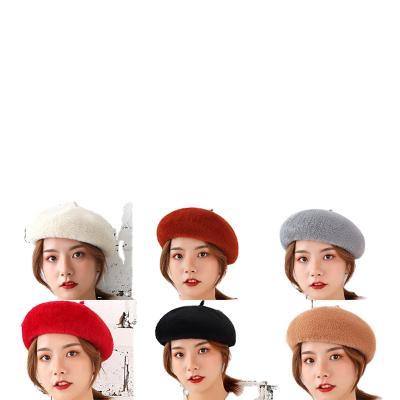 China COMMON ladies wool blend stylish beret hat with soft and warm handfeel for winter season for sale