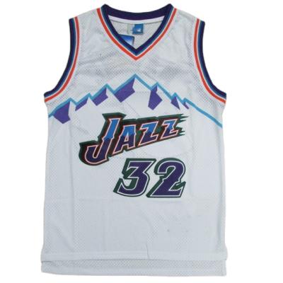 China Breathable Men's Basketball Jersey #32 Color Practice Shirts Maglia DA Quick Dry White Basket Antibacterial for sale