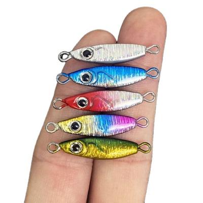 China Lead new arrival Factory High Quality 3g 5g ocean boat fishing Artificial Mini Jigging Bait jigging lure for sale