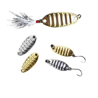 China Vivid Swimming Action new Fishing metal spoon Lure 7g 10g 12g 15g 20g 25g Spoon Lure spoon Bait with hook for sale