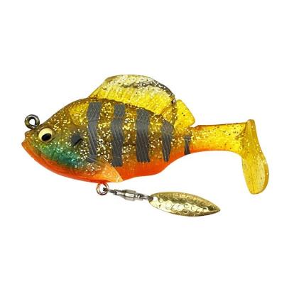 China PVC + Lead Jig Head Lead 18g24g Soft Bait Fishing BaitT Tail Soft Plastic Fishing Lure Saltwater with Spinner for sale