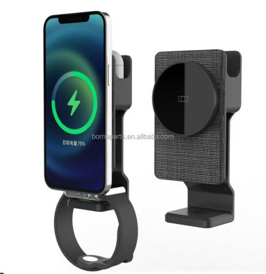 China Mobile Phone Factory Price 3 in 1 wireless car charger for Phone,iWatch and Airpods for sale