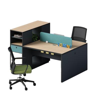 China Expandable Double Chair 6 Combination 4 Office Staff Office Cubicle Workstation People Financial Desk for sale