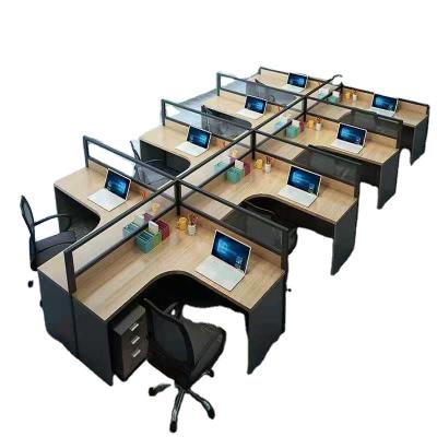 China Double Side Screen Office Workstation Modern Simple Commercial Design Fabric Low Partition Office Furniture Compartment for sale