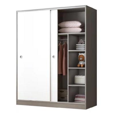 China Large capacity storage space wardrobe simple modern minimalist modern wooden wardrobes household for sale