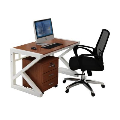 China Simple And Modern Steel-Wood Office Household Office Desk Modern Economical Computer Desk for sale