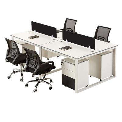 China Modern Customized Multi-person Screen Workstation For Employees Steel Frame Conference Table for sale