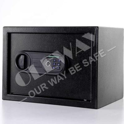 China Digital Steel Biometric Safe Locker Cold Rolled Electronic Safes For Home Office And Personal Use 25FSF for sale