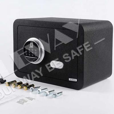 China Medium Size Cold Rolled Steel Luxury Laser Cutting Home Office Use Fingerprint Safe for sale