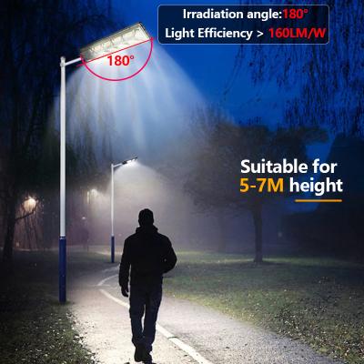 China ROUTE 150w 200w 300w 500w 800w 1000w high lumen Ip65 waterproof street light all in one solar panel street lights for sale