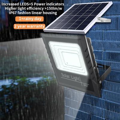 China Garden Security Light 2022 Waterproof Ip67 30w-1000w Outdoor Solar Panel Flood Light for sale