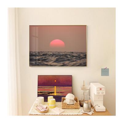 China Aluminum Alloy Modern Custom View Painting Canvas Print Modern Seascape Art Paintings for sale