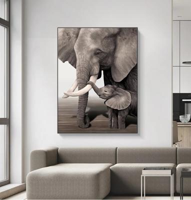 China High Resolution Printing Prints Pictures Posters African Elephant Canvas Painting Hot Sale Wall Art Decor Canvas Painting Factory Direct Wholesale for sale