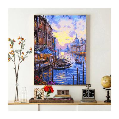 China New Nordic Classic/Postmodern Abstract Landscape Paintings Art Painting By Numbers Wall Poster And Canvas Painting For Living Room Home Decor for sale