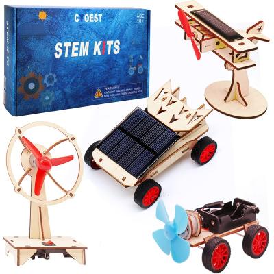 China Soft Science Experiment Puzzle Kits, Solar Power Engine Wooden Kit To Build, REFRESH Projects Engineering Electrical Set for sale