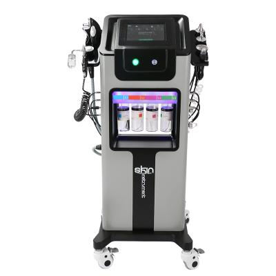 China Newst 2021 Exfoliators 8 in 1 Dermabration Machine H2O2 Aqua Pee Diamond Peeling Facial Machine for Salon for sale