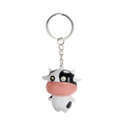 China Promotions Newcomer Led Cow Keychain With Sound for sale