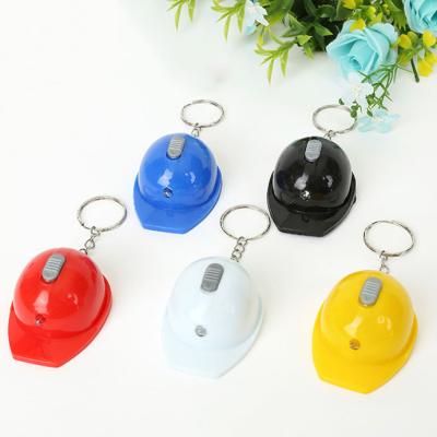 China Party favor promotion ABS material LED satey helmet key chain with bottle opener for summer promotion for sale