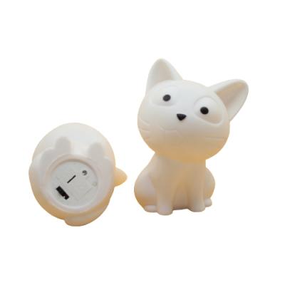 China Warehouse Led Cat Night Light Kitten Lamp Lead Vinyl Color Changing Lamps for sale