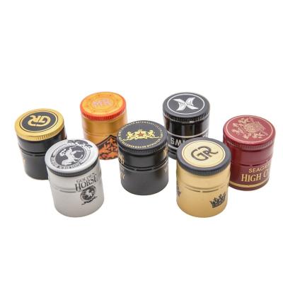 China 30*35mm pilfer proof roll on pilfer proof aluminum ropp cap screw lid for liquor bottle for sale