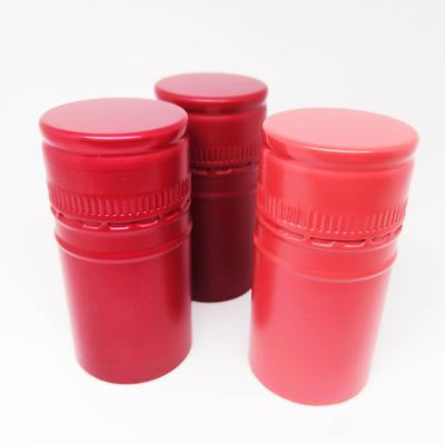 China ROPP Pilfer Proof Colored Aluminum Screw Covers Lids Closing Cap Cover For Glass Bottle for sale