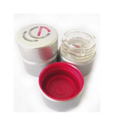 China Non-refillable aluminum plastic caps for vodka, whiskey, rum bottles for sale