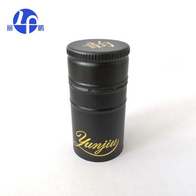 China 30*60mm Pilfer Proof ROPP Aluminum Wine Bottle Caps With SARAN Coating for sale