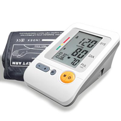 China Plastic Arm Sphygmomanometer CE Certified Heart Rate Family Health Intelligent Voice Blood Pressure Monitor for sale