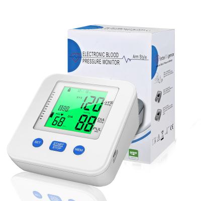 China Plastic High Accurate Digital Blood Pressure Monitor Arm Type Boiling Point Apparatus Machine With Irregular Heartbeat Indicator for sale