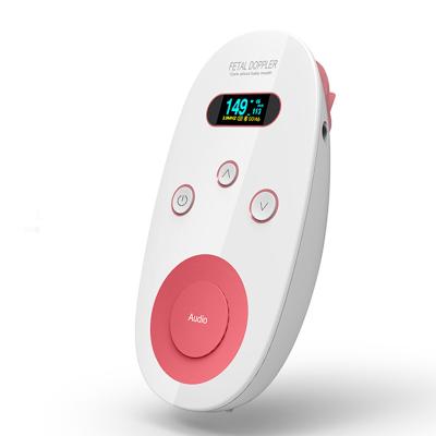 China High Security OLED Display Fetal Heart Rate Monitor Ultrasound Home Hospital Clinic Prenatal Fetal Doppler for sale