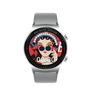 China 1.35 Inch AMOLED Full Circle HD Color Wire Drawing Metal Fashion IP67 Flexible Hand Smart Watch Waterproof Screen Latest Design for sale