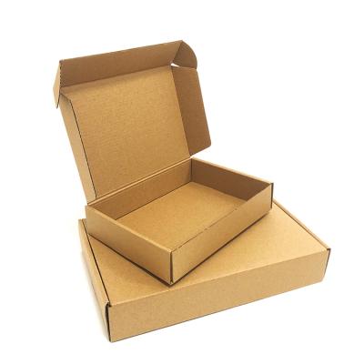 China Recyclable Custom Corrugated Brown Logo Printing Kraft Paper Delivery Hard Shipping Box for sale