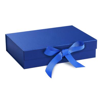 China Custom Logo Printing Paper Packaging Box Degradable Recyclable Folding Magnetic Gift Box for sale