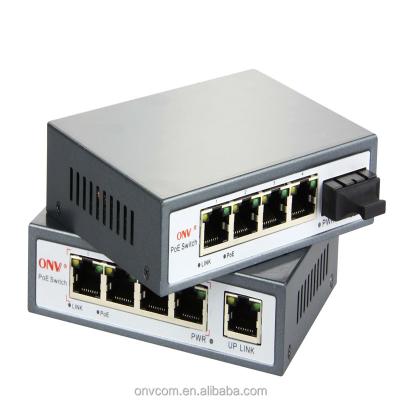 China Coaxial POE to Ethernet Converter poe switch OEM with fiber port POE switch for sale