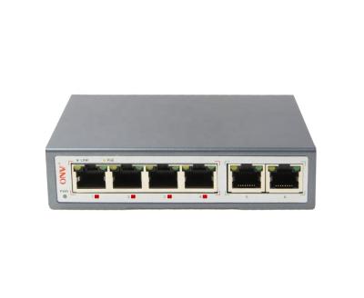 China Wall mounted POE 802.3bt poe switch with 4 port 60W 95W power over ethernet injector for speed dome zu verkaufen