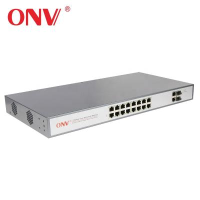 China OEM and ODM IEEE802.af/at unmanaged poe poe fiber switch with 16 poe port power switch gigabit uplink for sale