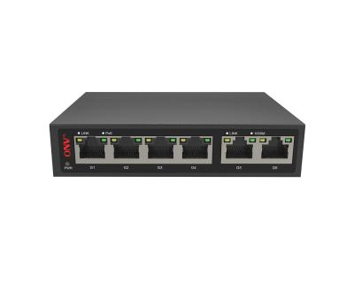 Cina POE top for repeat buyer IEEE802.3af/at 65W 4 port Ethernet poe gigabit switch for CCTV IP cameras in vendita