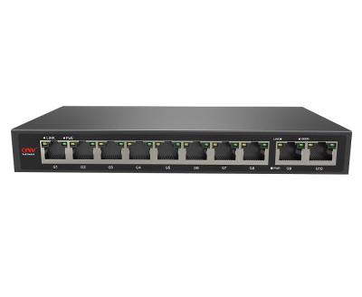 China POE top for repeat buyer IEEE802.3af/at 110W 8 port Ethernet poe gigabit switch for CCTV IP cameras Te koop