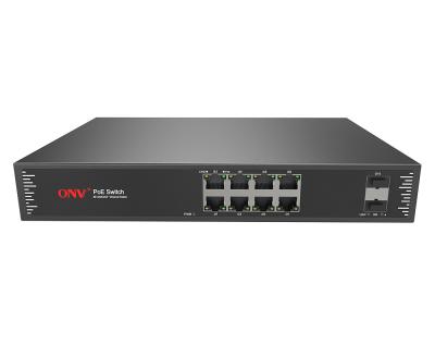 China Factory price POE 8 port gigabit POE switch with 2 fiber port unmanaged network switch Te koop