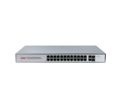 China POE ONV 28 Port Full Gigabit PoE Fiber Switch ONV-POE33028PF/at for sale