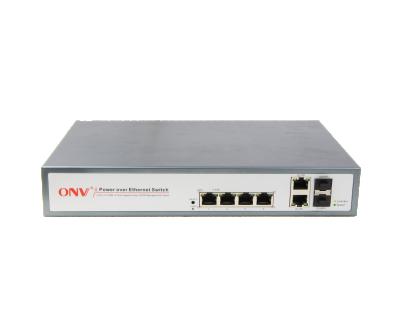 China LACP 8023at poe switch 4 port 10100mbs managed PoE switch with 2*1000M Combo TP/SFP for IP camera for sale