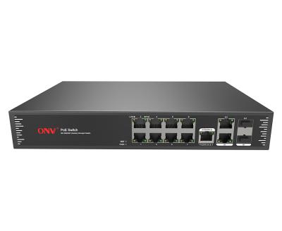 Китай LACP ONV OEM ODM 10 port poe switch controlled with 8 port poe 2 gigabit uplink port for cctv продается